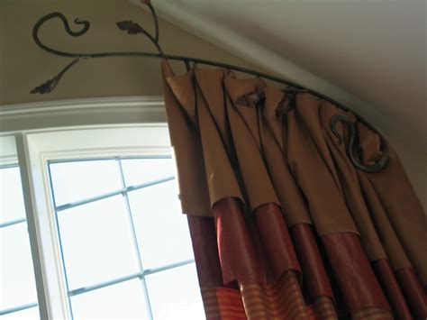 Bendable curtain rods for arched windows. Window Treatments