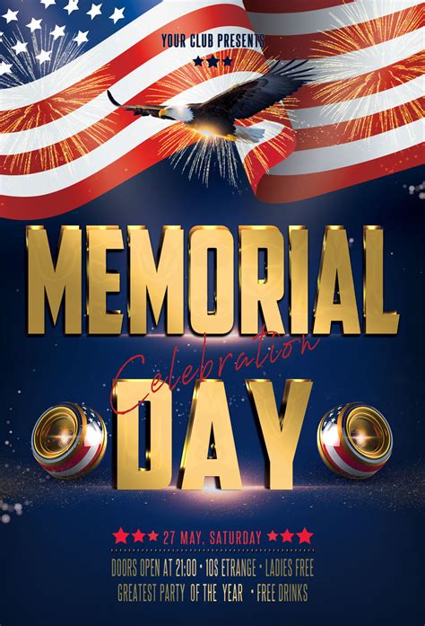 Memorial Day Flyer Template Free Printable Word Searches