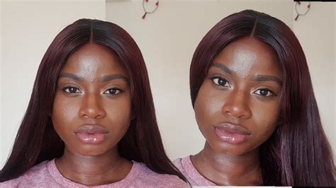 Natural Full Coverage Foundation Makeup Routinetutorial For Black Darkskin Women Youtube