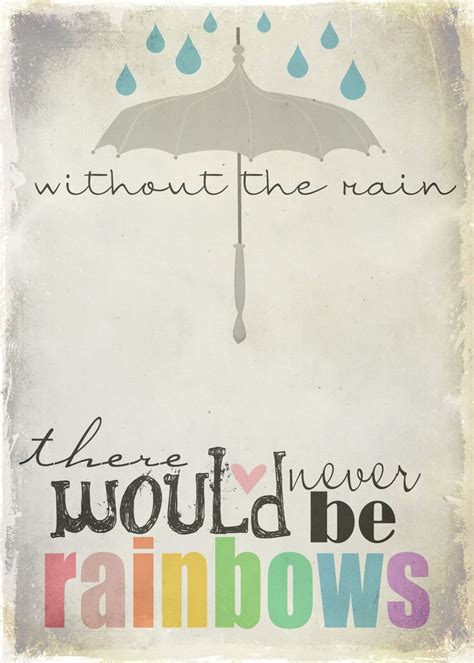 Without The Rain There Would Never Be Rainbows Citações Legais