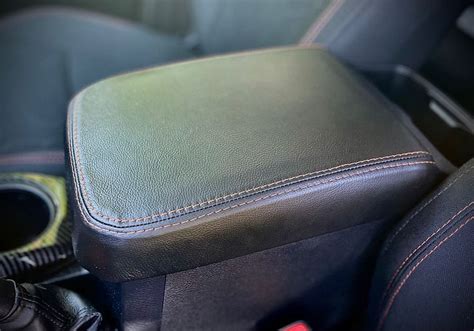 J F Customs Leather Arm Rest Cover Black Cowhide Shift Boot Custom