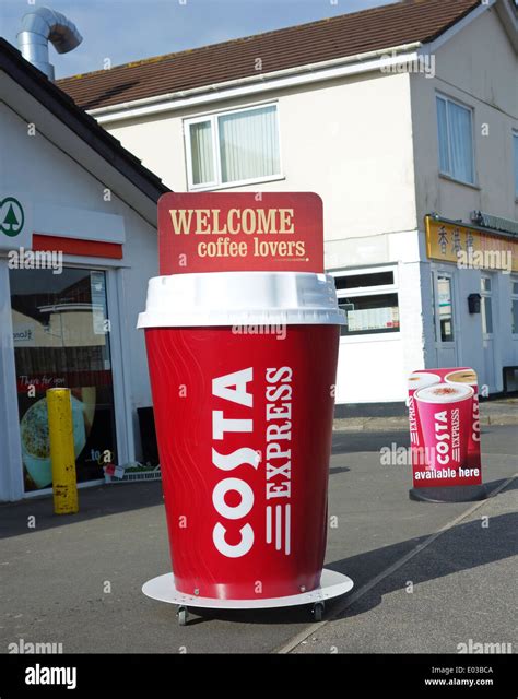 A Giant Costa Coffee Cup Advertising Display Stock Photo 68916298 Alamy