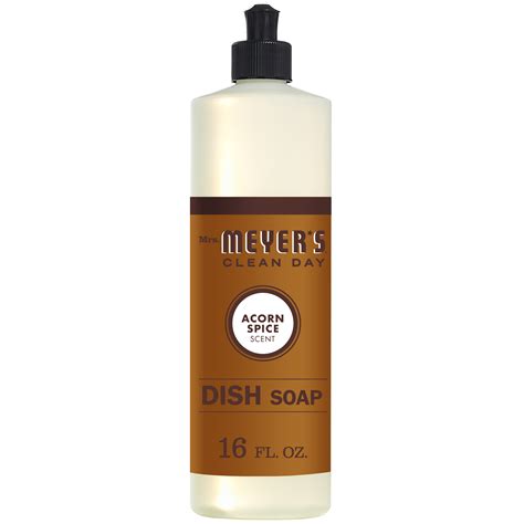 Mrs Meyers Clean Day Liquid Dish Soap Acorn Spice Scent 16 Ounce