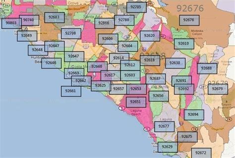 Zip Code Map Of Orange County Australia Map