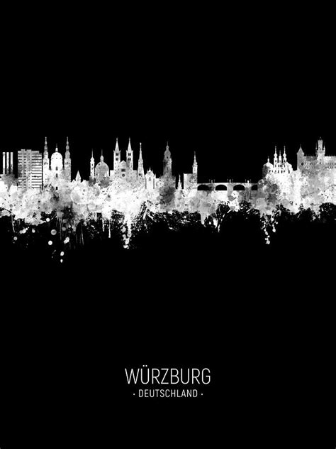 Wurzburg Germany Skyline 11 Digital Art By Michael Tompsett