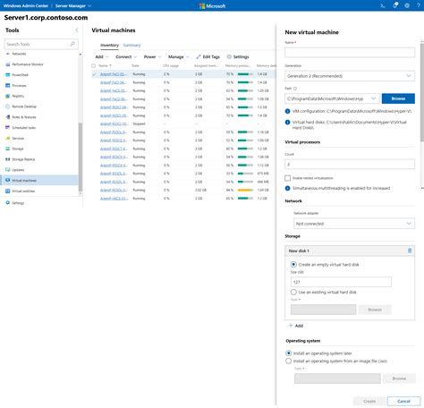 Manage Vms With Windows Admin Center Azure Stack Hci Microsoft Learn