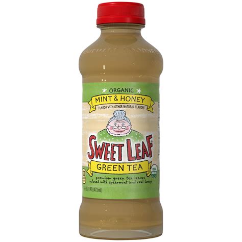 Sweet Leaf Organic Green Tea Mint And Honey 16 Fl Oz