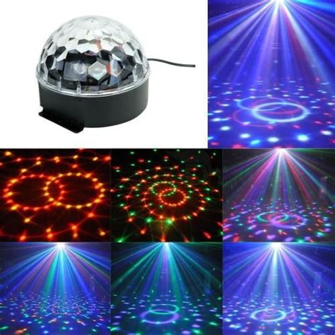 Lightahead Bluetooth Mp3 Crystal Magic Ball 6 Color Rotating Strobe