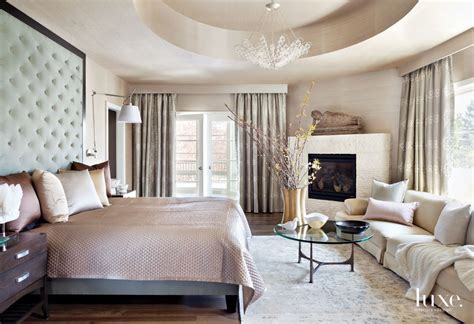 Traditional Neutral Master Bedroom With Tufted Headboard Luxe