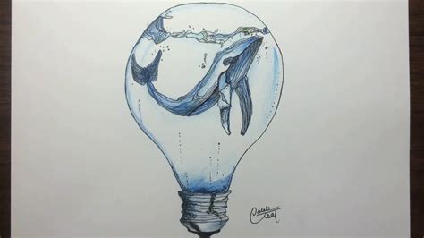 ✓ free for commercial use ✓ high quality images. Drawing a Whale in a Light Bulb - YouTube