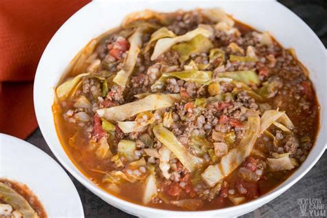 Unstuffed Cabbage Soup Recipe Keto Low Carb Low Carb Yum