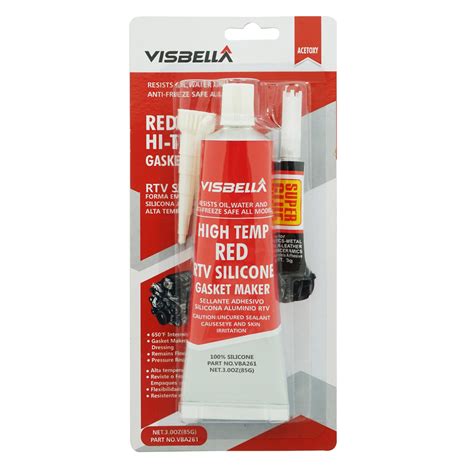 Visbella Red High Temp Rtv Silicone Gasket Maker China Permatex Ultra Grey Silicone Gasket