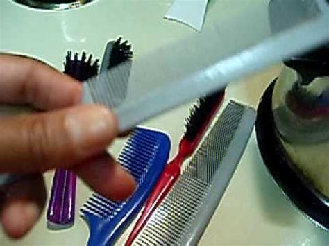 Demonstration On How To Clean Hair Combs Brushes Part 1 YouTube