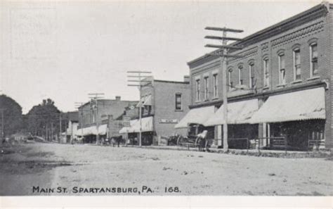 Spartansburg Pa Main Street Ebay