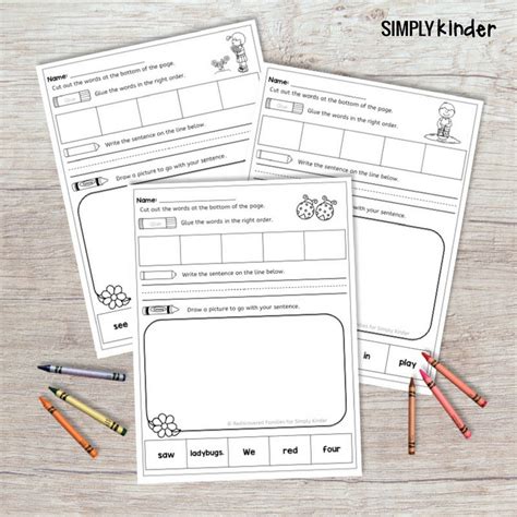 Free Printables For Kindergarten Sight Word Help 12 Ways