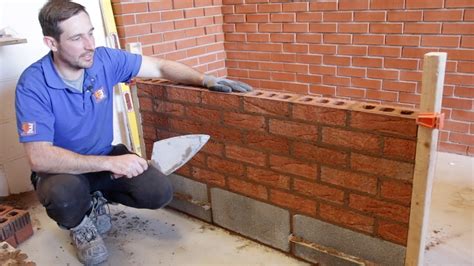 How To Lay Bricks For Beginners Using A Line Youtube