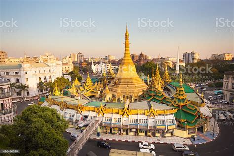 The days of needing to take perfect dollar notes and nothing else are gone. Sule Pagoda In Central Yangon Myanmar Burma Stock Photo ...