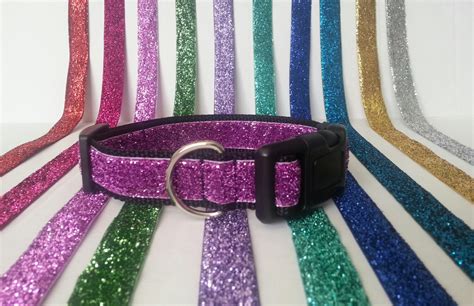 Glitter Dog Collar Adjustable Dog Collar Sparkly Dog