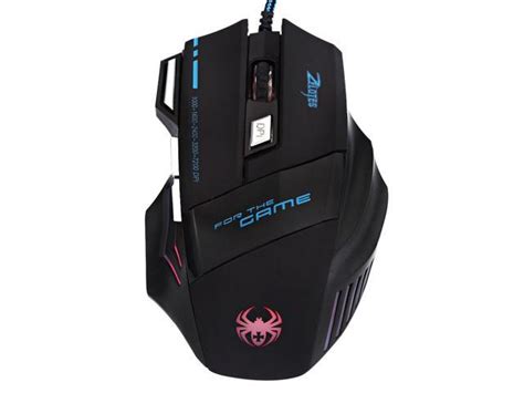 Zelotes T 80 5500 Dpi 7 Buttons Mouse Gamer Gaming Multi Color Led Optical Usb Wired Gaming