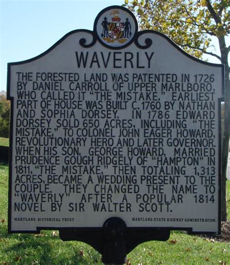 Waverly Maryland Historical Markers On