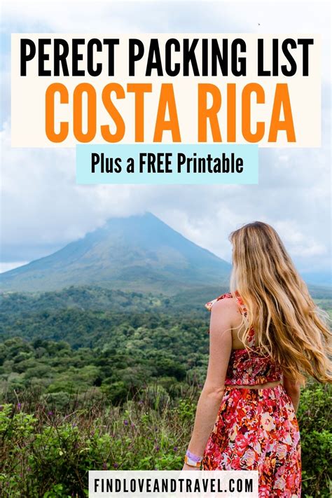 Essential Costa Rica Packing List With Free Printable Find Love And Travel
