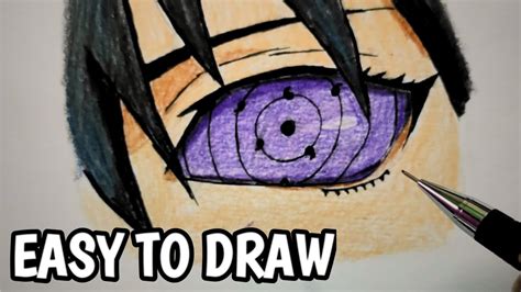 How To Draw Sasuke Rinnegan Step By Step Anime Drawing Art
