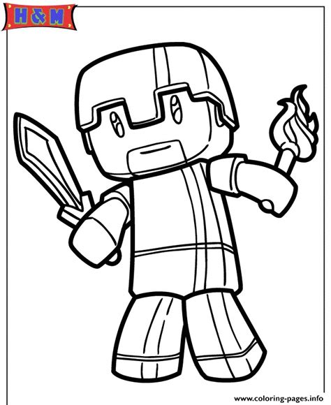 Also available is a fun collection of printable minecraft characters to colour in. Coloriage De Minecraft Herobrine Minecraft Herobrine ...