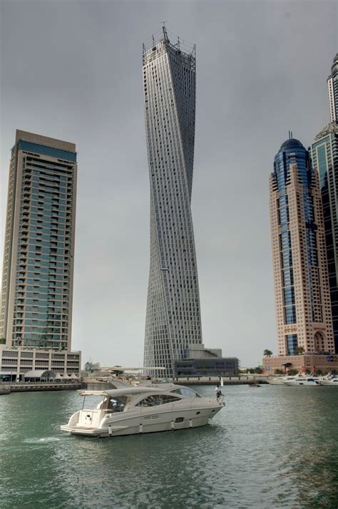 Cayan Tower Twisting Dubai Skyscraper E Architect