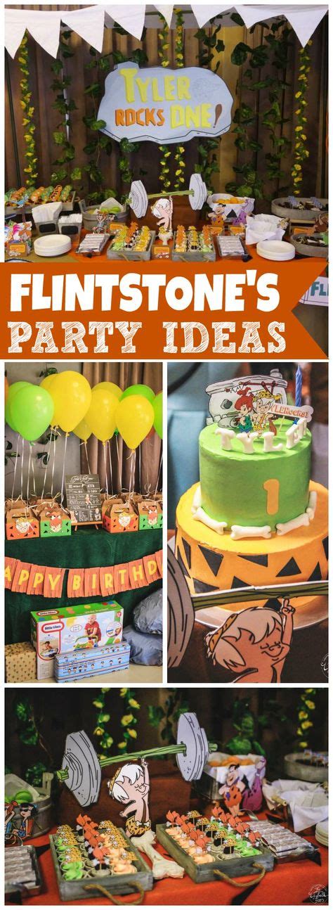 How Cool Is This Flintstones Birthday Party See More Party Ideas At