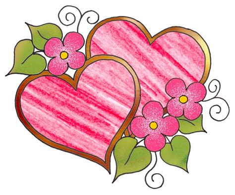 Artbyjean Love Hearts Pencil Lines And Doodles Two Hearts In The