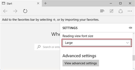 Customize Reading View Font Size In Microsoft Edge