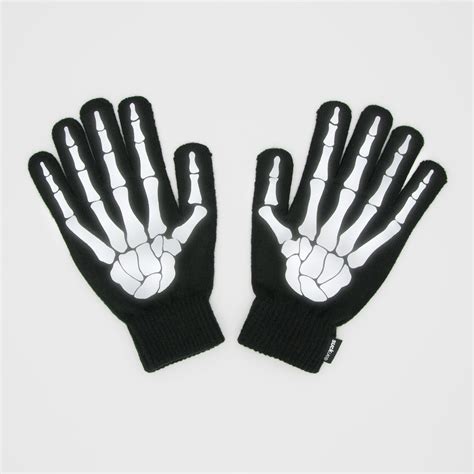 Reflective Skeleton Gloves Hi Vis Gloves With Reflective Skeleton Print