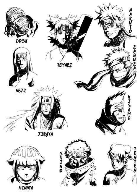 Naruto Characters Drawing By Dm2me On Deviantart