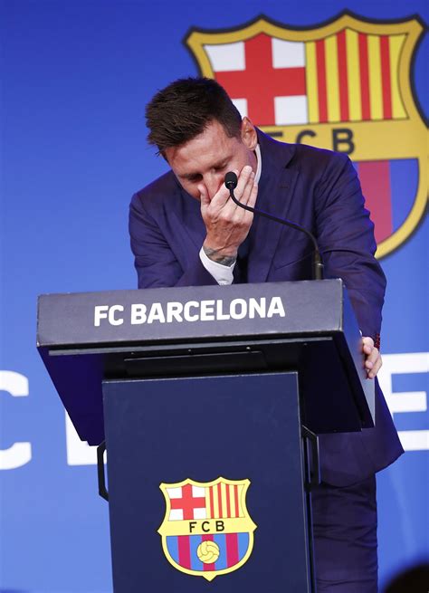 Messi Breaks Down Says He Wasnt Ready To Leave Barcelona