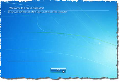 Add A Message To The Logon Screen For Users In Windows 7810