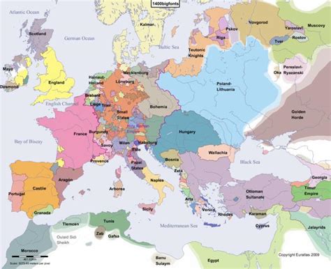 Map Of Europe 1400 Ireddit