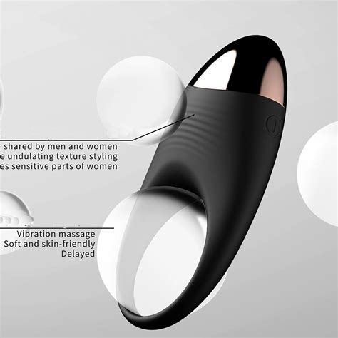Wearable Vibrating Dual Penis Ring Vibrator For Men 3 In 1 Rechargeable