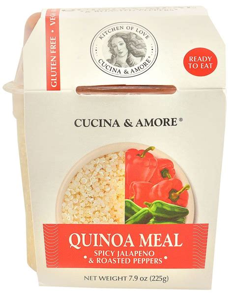 Cucina And Amore Quinoa Quick Meal Gluten Free Spicy Jalapeno And Roasted Peppers 79 Oz