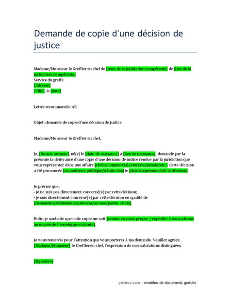 demande de copie d une décision de justice doc pdf page 1 sur 2