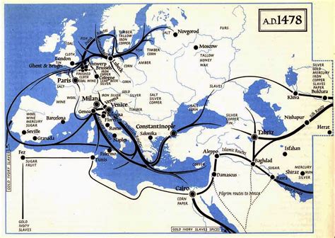Cryptoforestry European Medieval Trade Routes