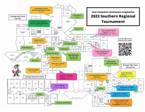 2023 Amherst Tournament Map | NH Destination Imagination