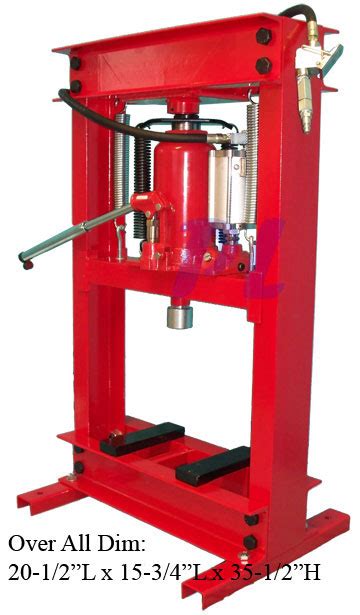 20 Ton Air Hydraulic Oil Filter Can Crusher Shop Press Ebay