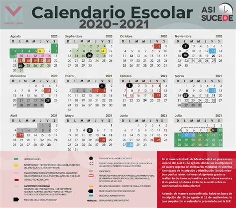Presentan Calendario Escolar 2020 2021