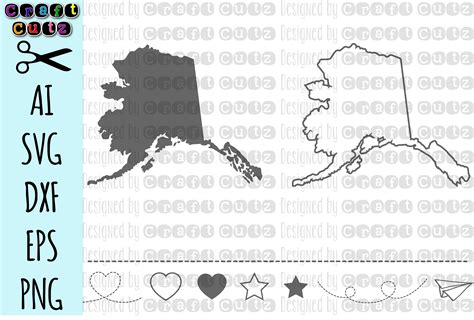 Alaska Svg State Svg Files Alaska Vector United States Svg State