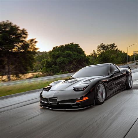 Tastefully Modified Chevy Corvette C5 Z06 With Sleepy Headlights