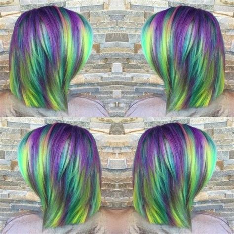 Purple Green Hair Hair Color Crazy Pinwheel Hair Color