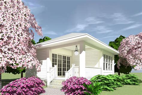 Tiny House Plan With Corner Porch 44171td