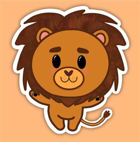 Baby Lion Sticker Planner Sticker Bullet Journal Etsy