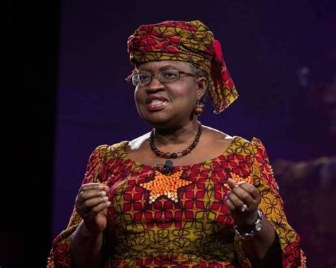 Economist and former nigerian minister of finance also known as dr. Ex-Minister Okonjo-Iweala advocates massive education of ...