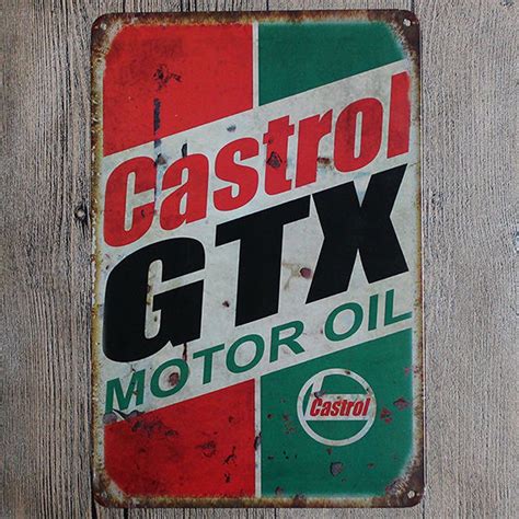 Metal Sign Tin Poster Garage Shop Vintage Wall Decor Plaque Gastrol